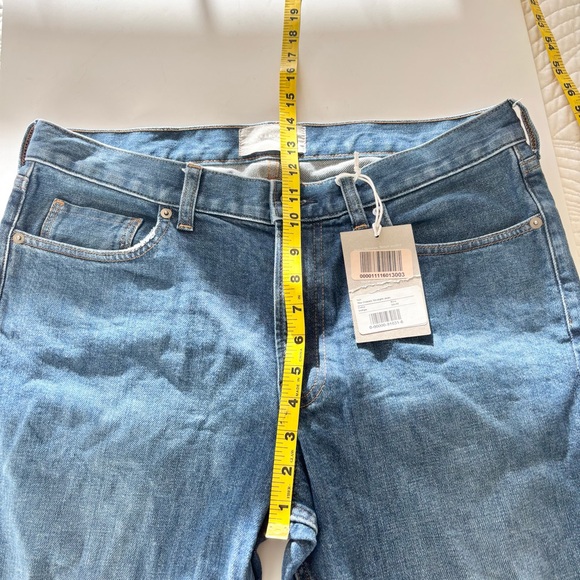 Everlane Selvedge Slim Fit Mens Jeans 33x32 Indigo Classic Straight Organic - Picture 11 of 11